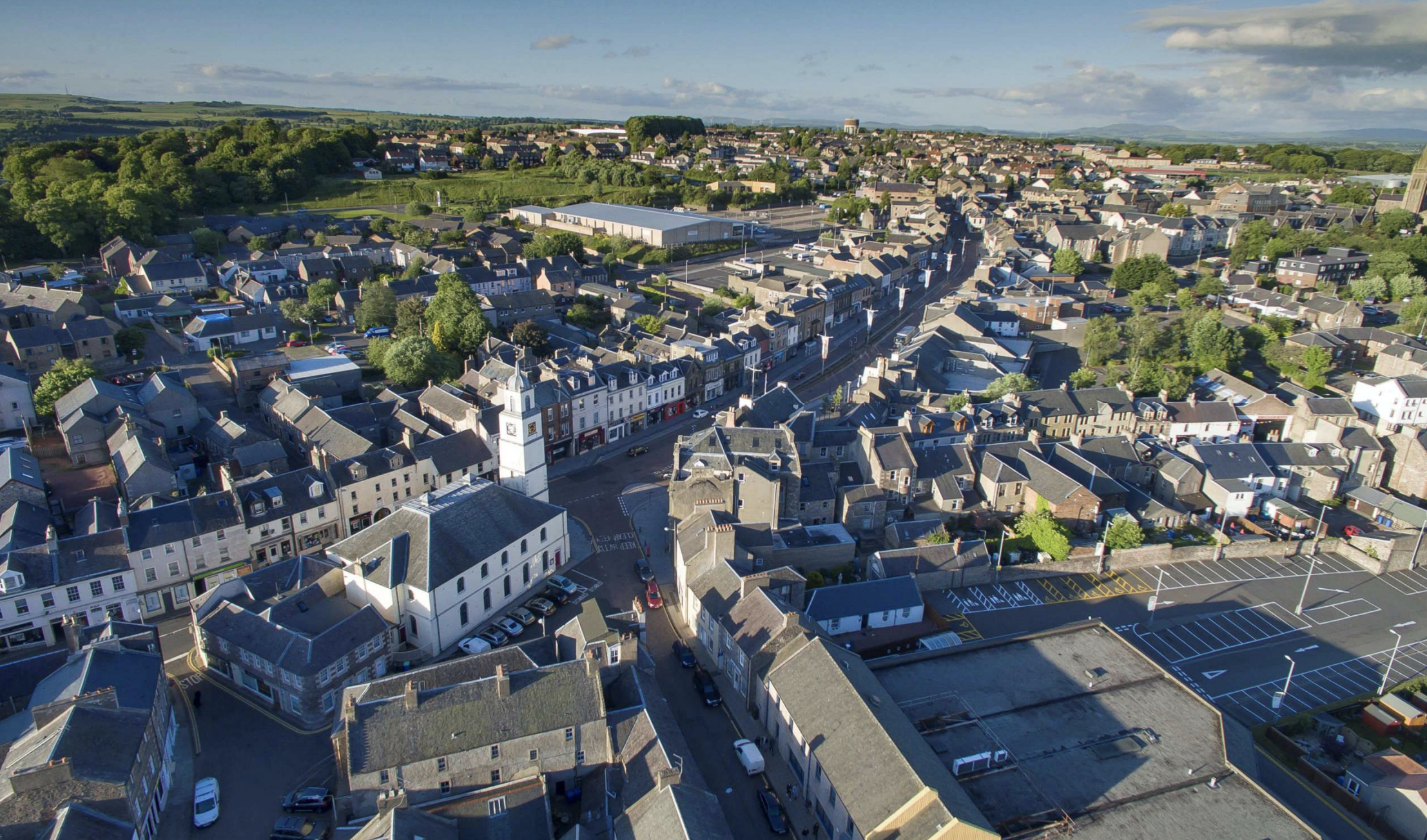 Aerial photo of Lanark - LCDT